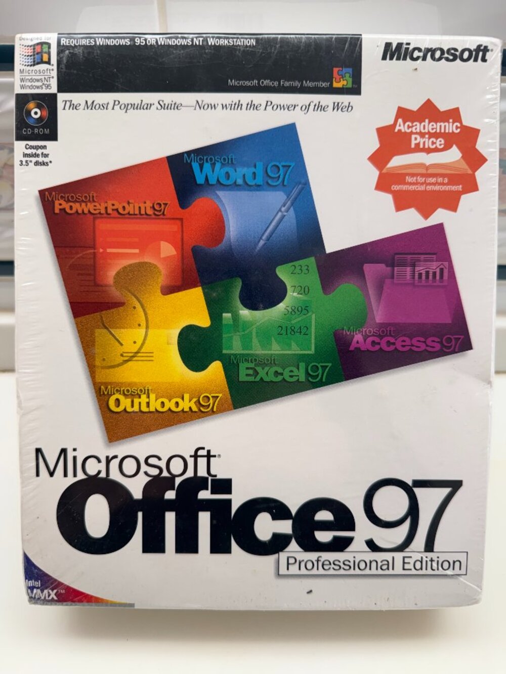 Microsoft Office 97 Professional Edition + Bookshelf Retail 1 User Full Retail
